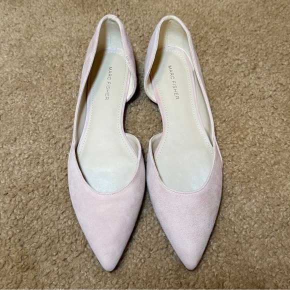 Marc Fisher Shoes - Marc Fisher Pink Pointed Toe D'Orsay Flats